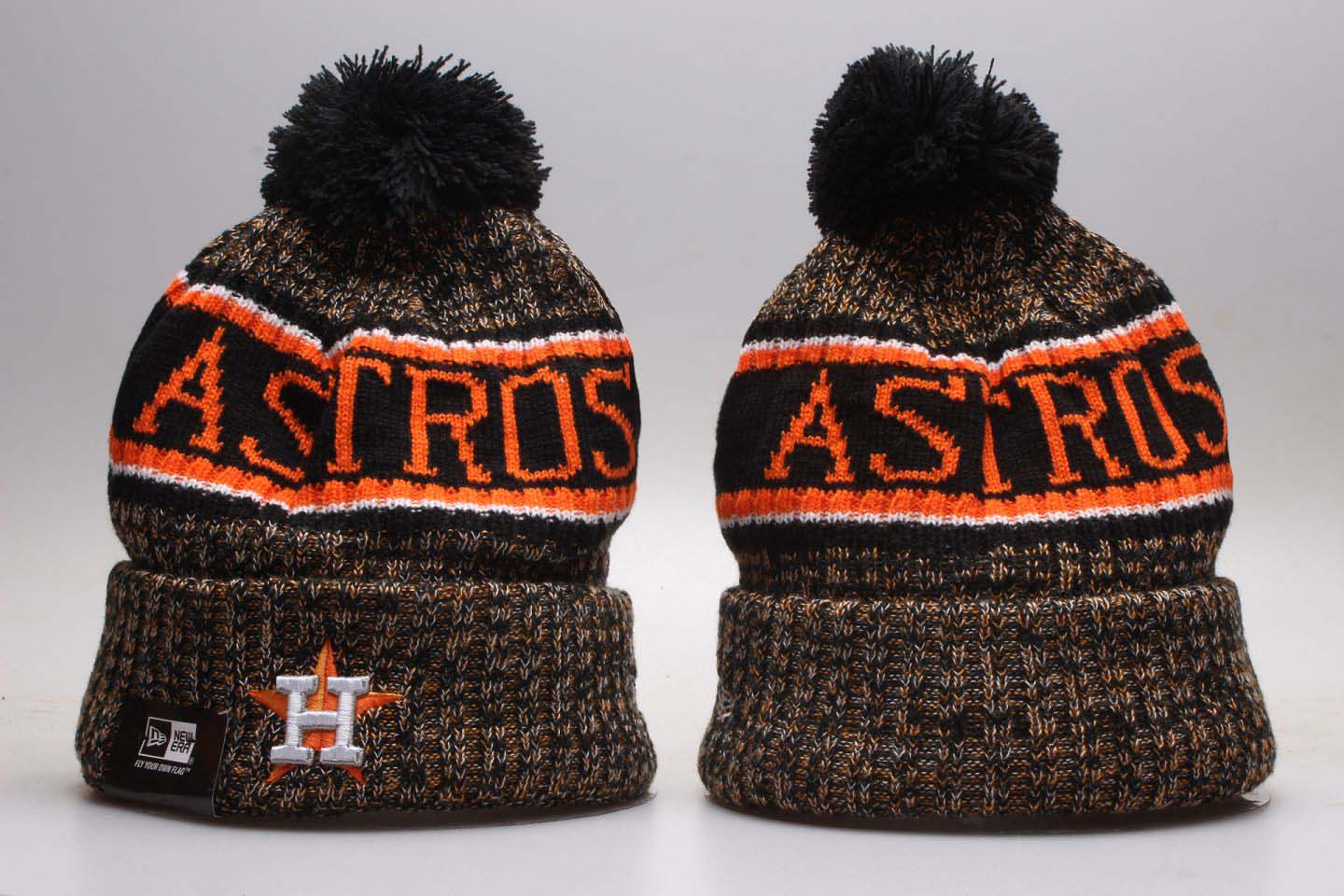 Astros Fresh Logo Orange Knit Hat YP