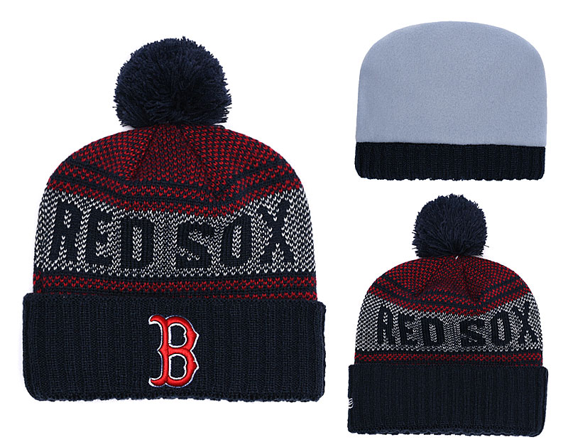 Red Sox Team Logo Navy Knit Hat YD