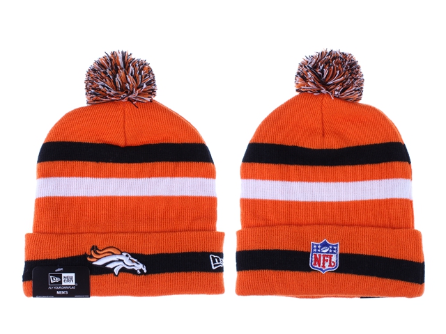Broncos Fresh Logo Orange Knit Hat LX