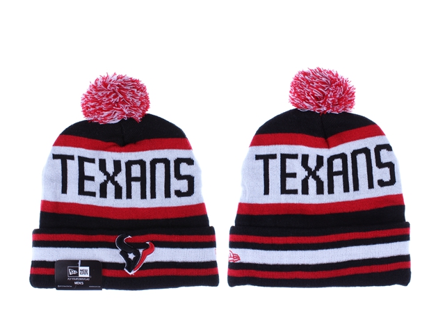 Texans Fresh Logo Cuffed Pom Knit Hat LX