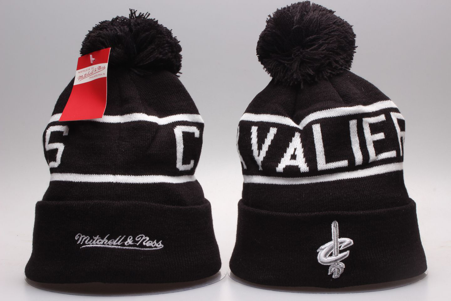Cavaliers Team Logo Mitchell & Ness Knit Hat YP - Click Image to Close