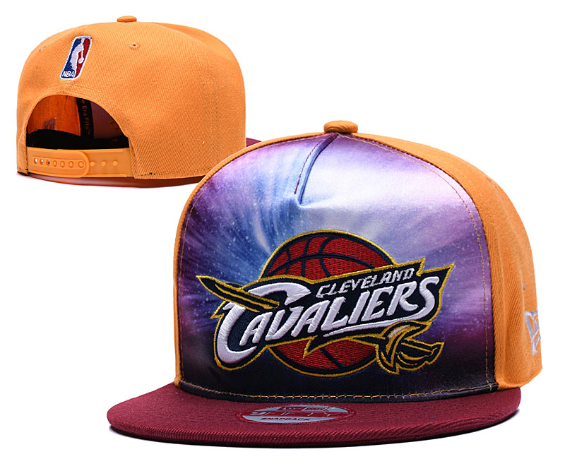 Cavaliers Galaxy Team Logo Orange Adjustable Hat TX