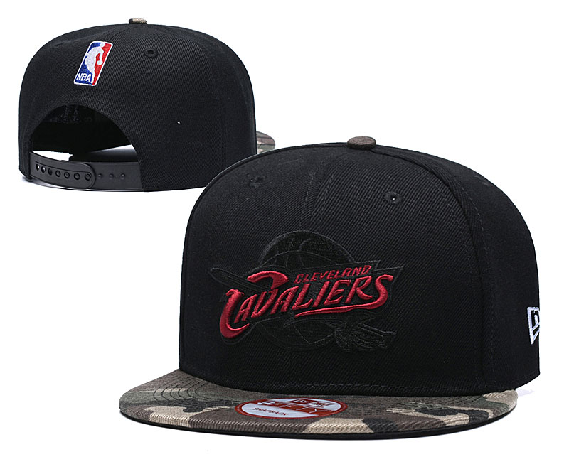 Cavaliers Team Logo Black Camo Adjustable Hat TX