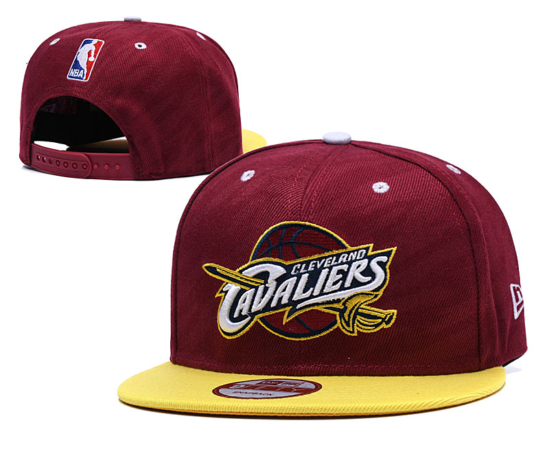 Cavaliers Team Logo Red Yellow Adjustable Hat TX