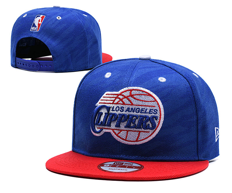 Clippers Team Logo Blue Red Adjustable Hat TX