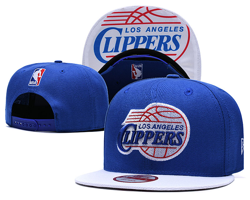 Clippers Team Logo Blue White Adjustable Hat TX