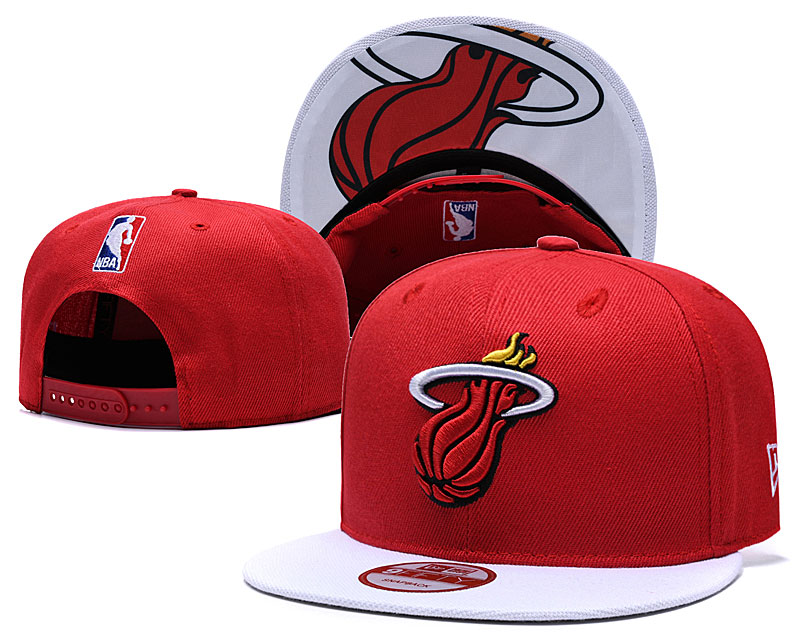 Heat Team Logo Red White Adjustable Hat TX