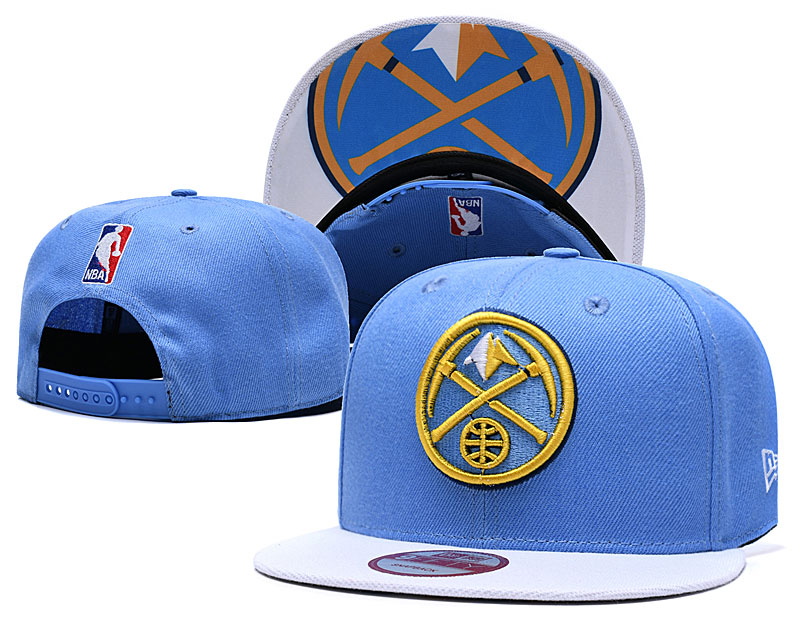 Nuggets Team Logo Blue Adjustable Hat TX