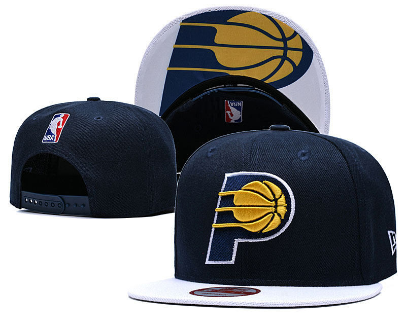Pacers Team Logo Navy Adjustable Hat LX