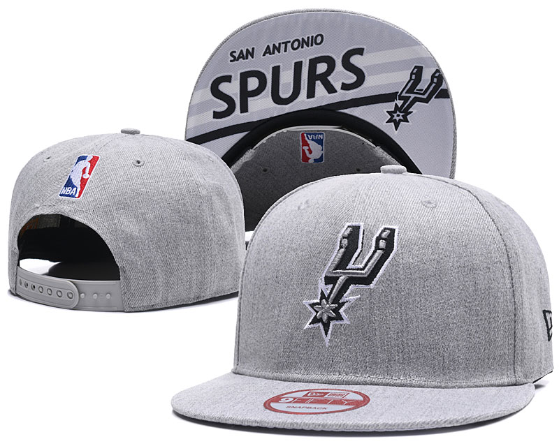 Spurs Team Logo Gray Adjustable Hat TX