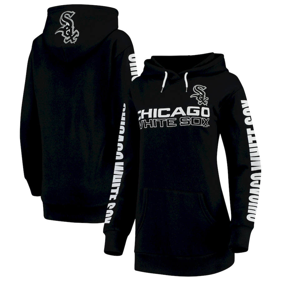 Chicago White Sox G III 4Her by Carl Banks Women's Extra Innings Pullover Hoodie Black