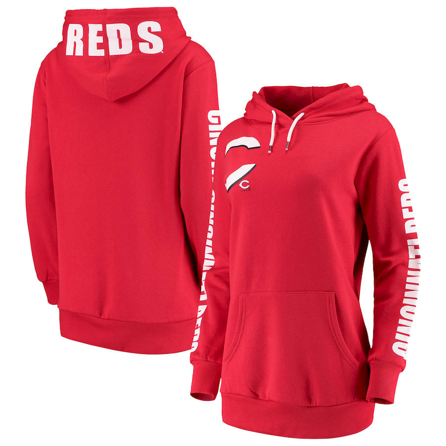 Cincinnati Reds G III 4Her by Carl Banks Women's 12th Inning Pullover Hoodie Red