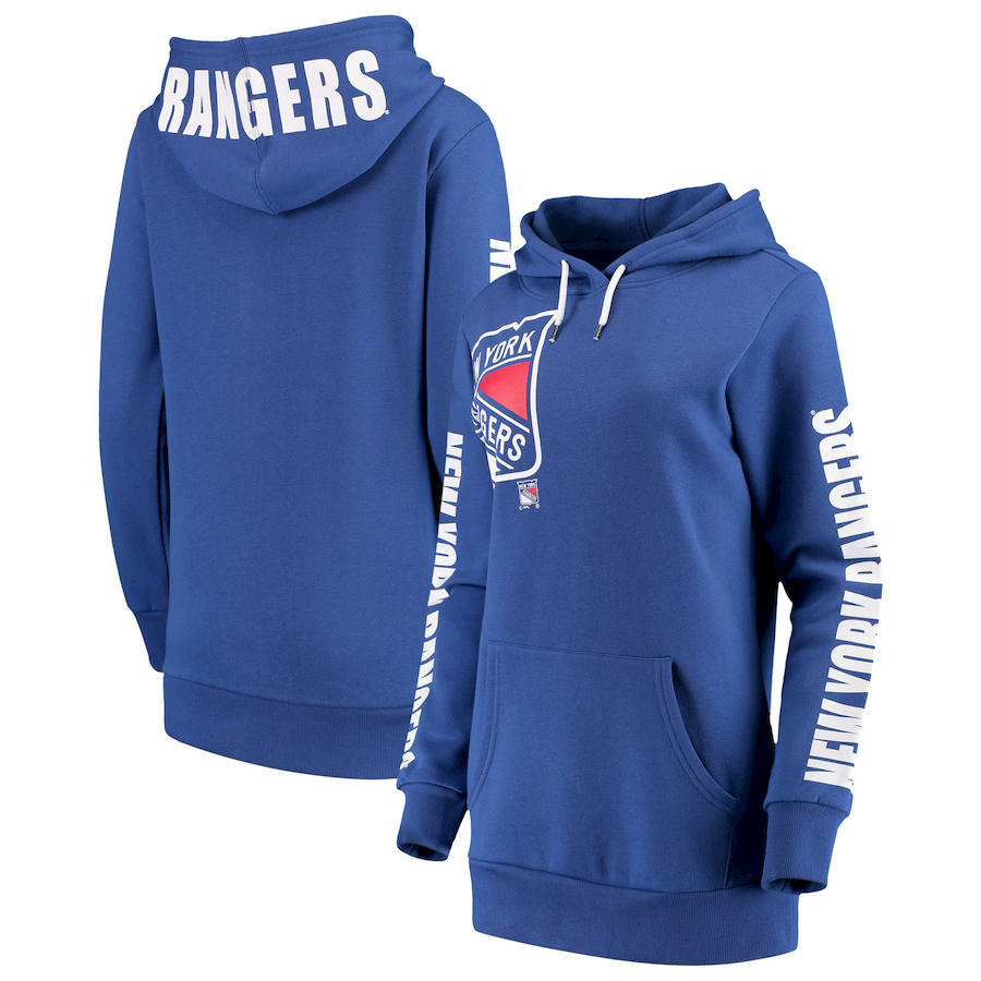 New York Rangers G III 4Her by Carl Banks Women's 12th Inning Pullover Hoodie Blue
