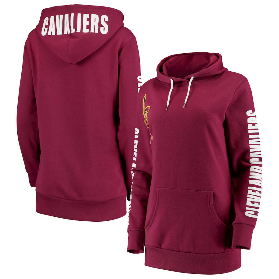 Cleveland Cavaliers G III 4Her by Carl Banks Women's Overtime Pullover Hoodie Wine