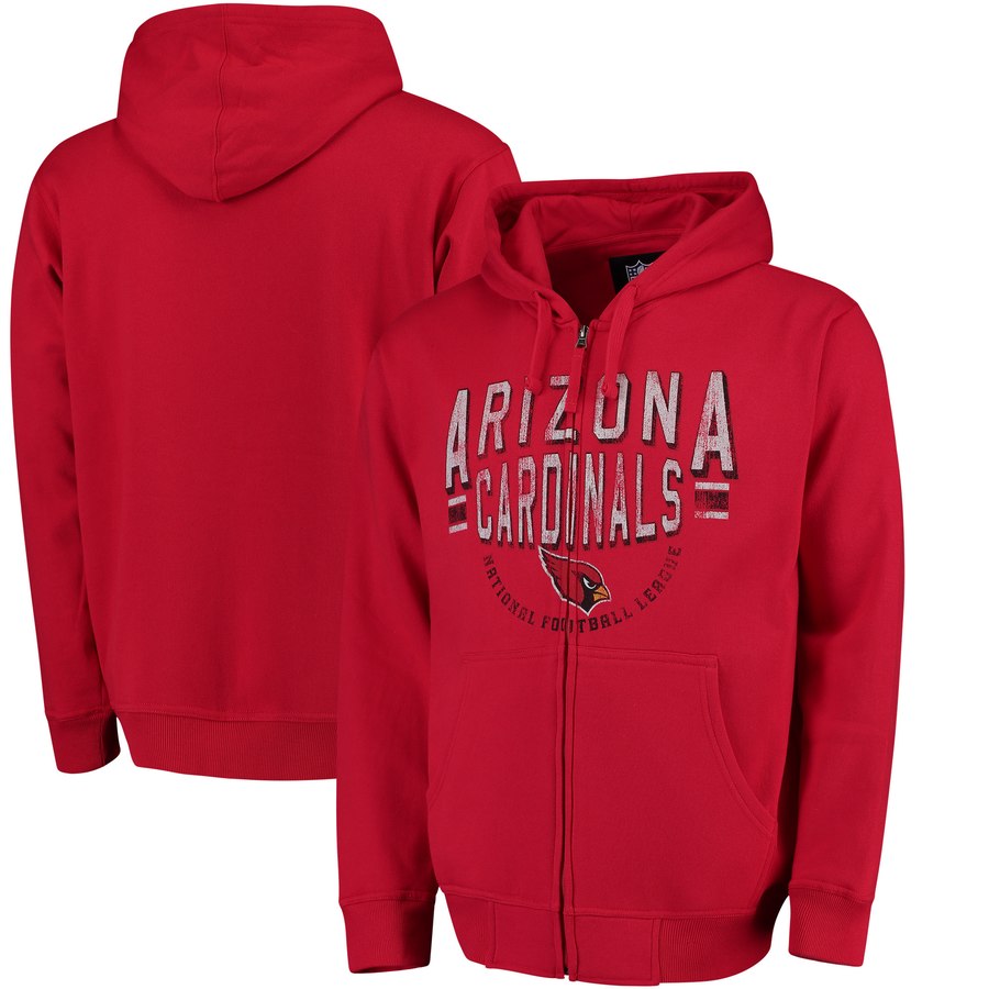 Arizona Cardinals G III Sports by Carl Banks Post Season Full Zip Hoodie Cardinal