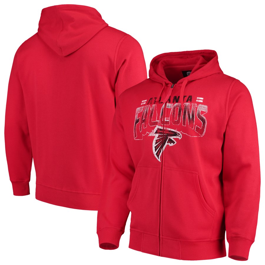Atlanta Falcons G III Sports by Carl Banks Perfect Season Full Zip Hoodie Red