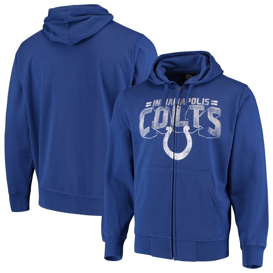 Indianapolis Colts G III Sports by Carl Banks Perfect Season Full Zip Hoodie Royal