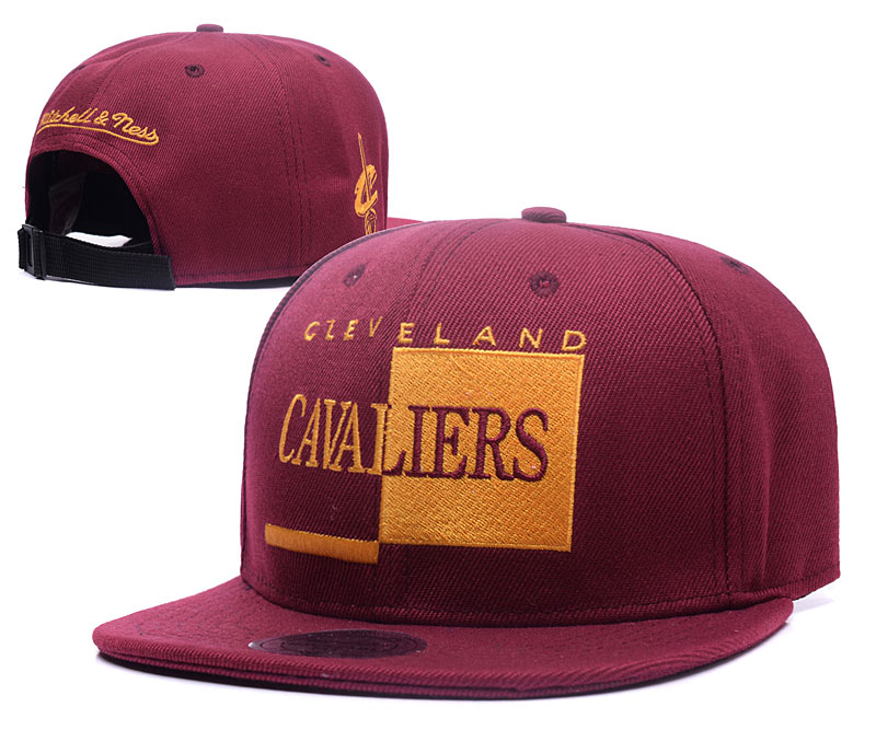 Cavaliers Fresh Logo Red Mitchell & Ness Adjustable Hat GS