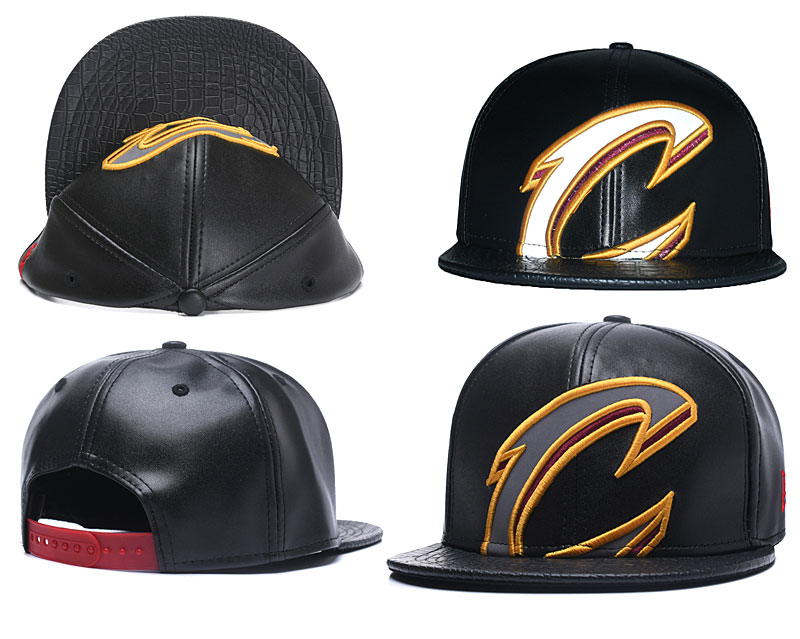 Cavaliers Team Logo All Black Adjustable Hat GS