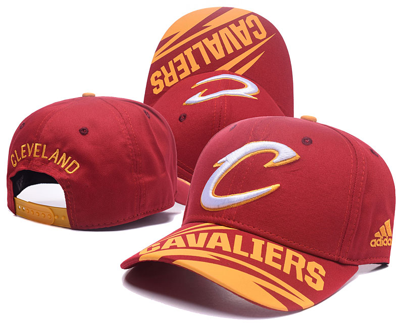 Cavaliers Team Logo Red Mitchell & Ness Adjustable Hat GS