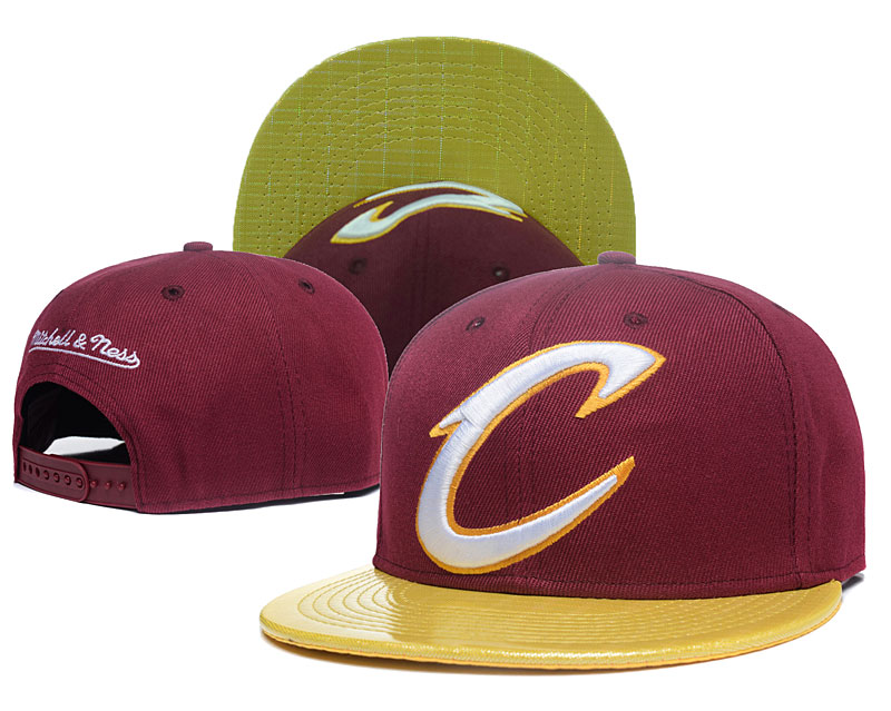 Cavaliers Team Logo Red Yellow Adjustable Hat GS