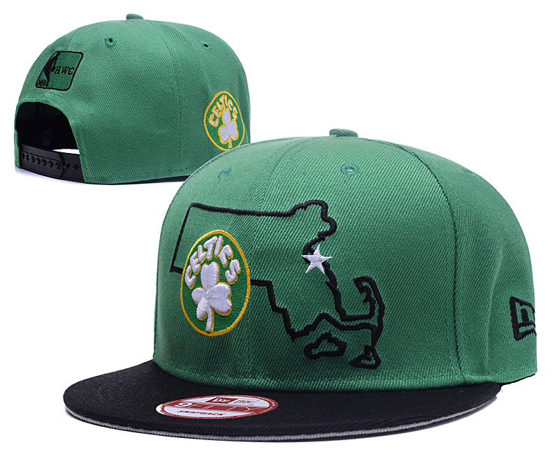 Celtics Fresh Logo Green Black Adjustable Hat GS