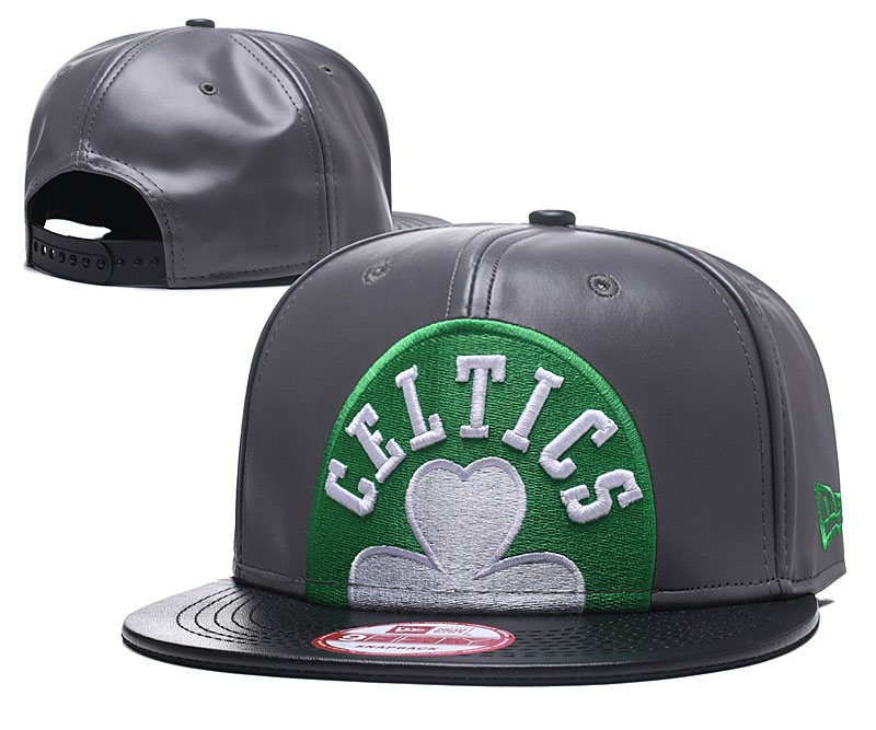 Celtics Team Big Logo Black Adjustable Hat GS