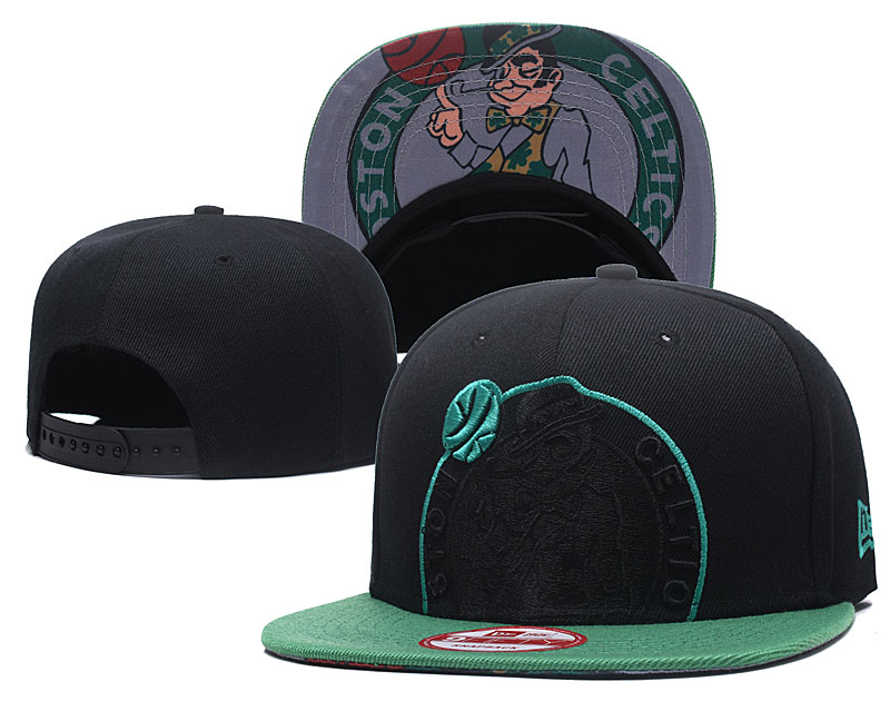 Celtics Team Logo Green Black Adjustable Hat GS