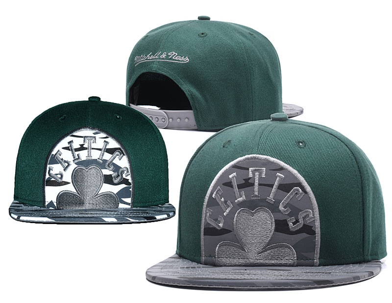 Celtics Team Logo Green Gray Adjustable Hat GS - Click Image to Close