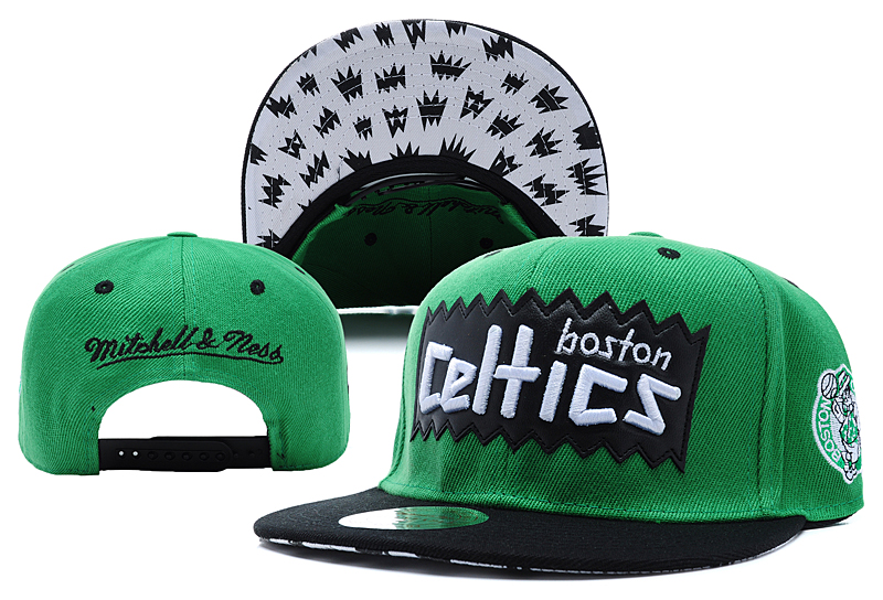 Celtics Team Logo Green Mitchell & Ness Adjustable Hat LX