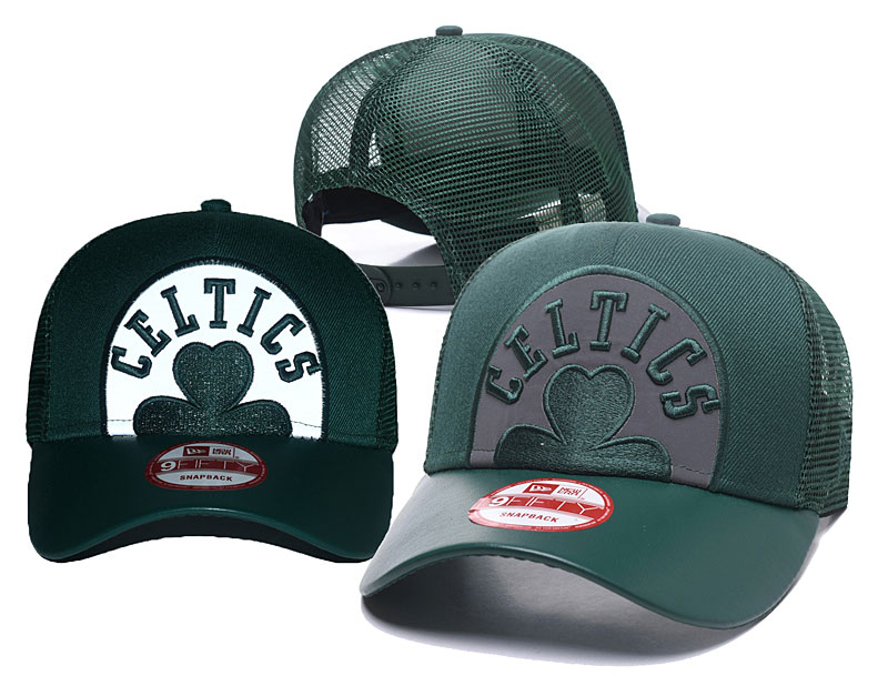 Celtics Team Logo Green Peaked Adjustable Hat GS