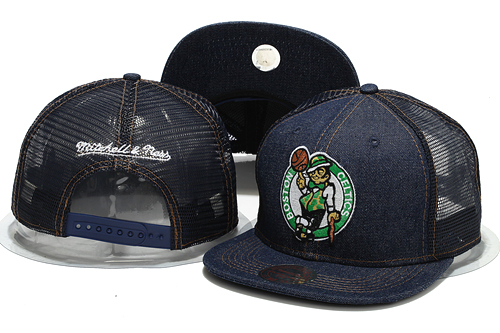 Celtics Team Logo Navy Mitchell & Ness Adjustable Hat GS
