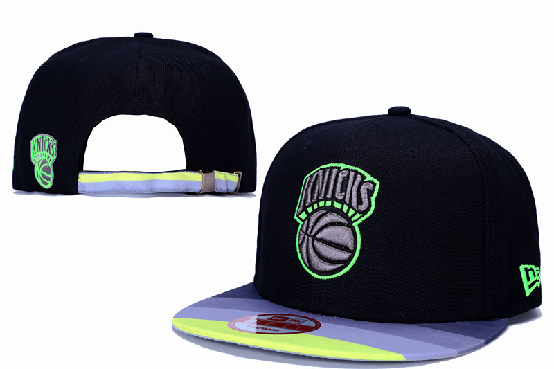 Knicks Team Logo Black Adjustable Hat LT - Click Image to Close