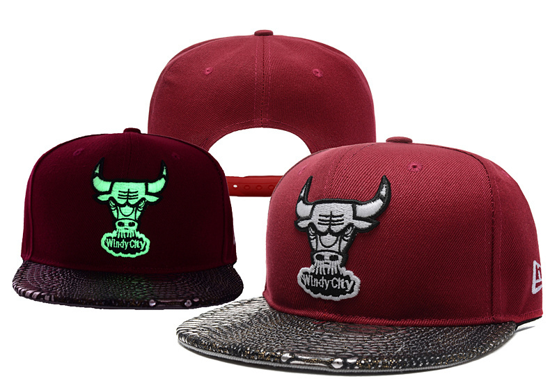 Bulls Team Logo Rose Luminous Adjustable Hat YD