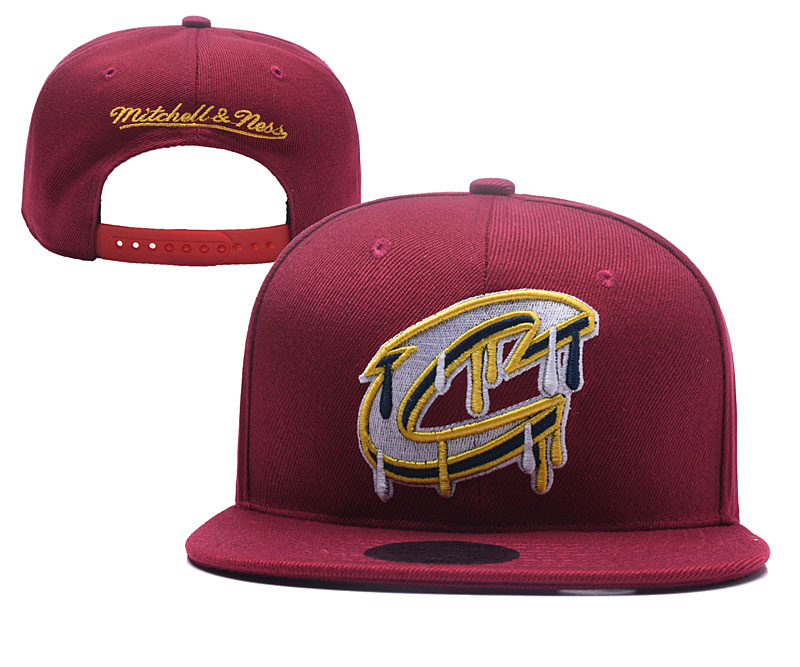 Cavaliers Fresh Logo Red Mitchell & Ness Adjustable Hat YD