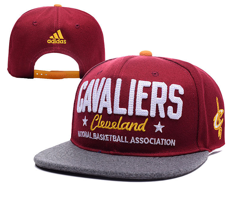 Cavaliers Team Logo Red Gray Adjustable Hat YD