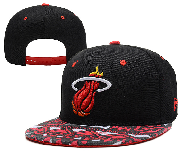 Heat Team Logo Black Colorful Adjustable Hat YD