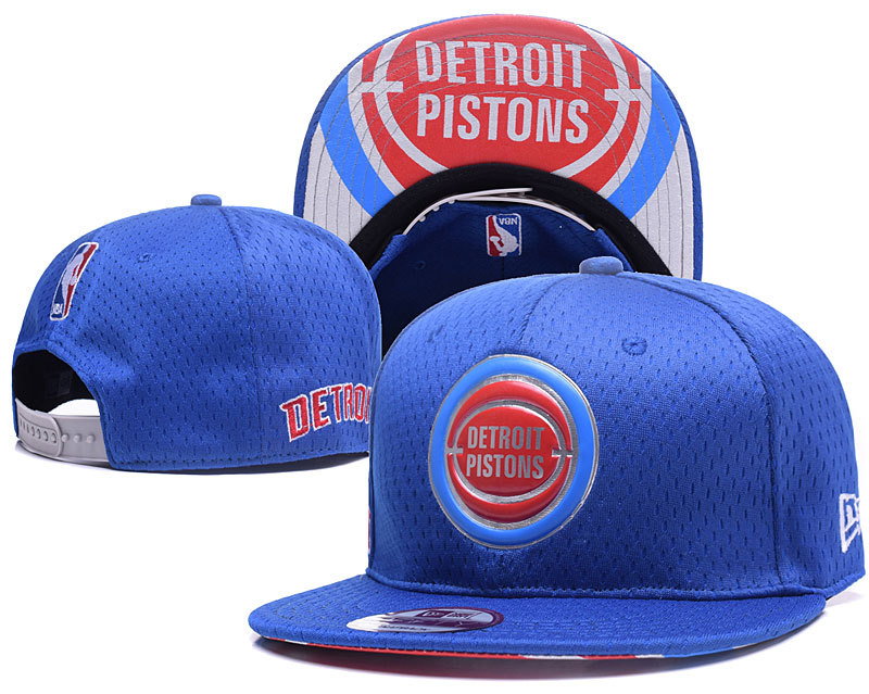 Pistons Team Logo Blue Adjustable Hat YD