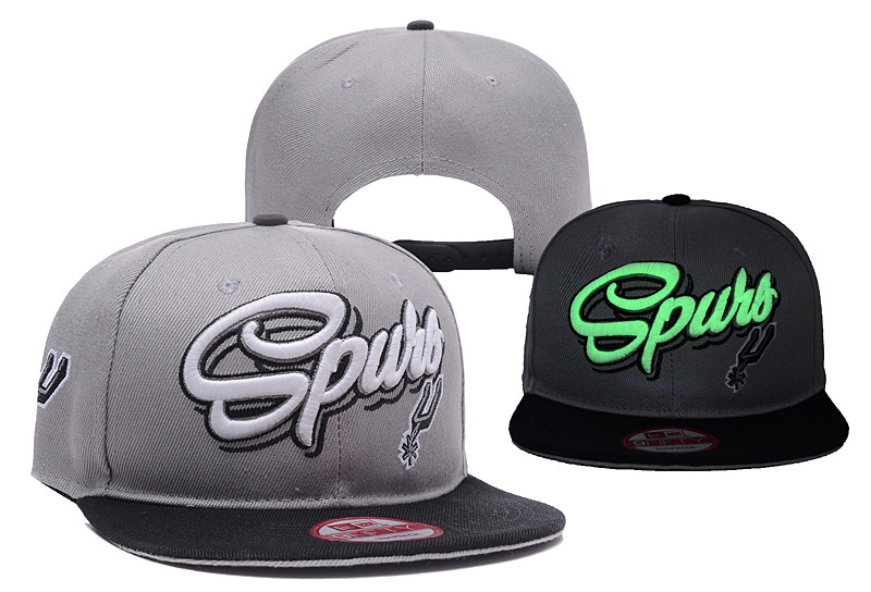 Spurs Fresh Logo Gray Luminous Adjustable Hat YD