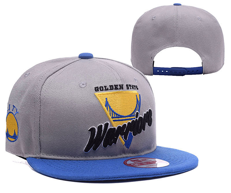 Warriors Team Logo Gray Blue Adjustable Hat YD
