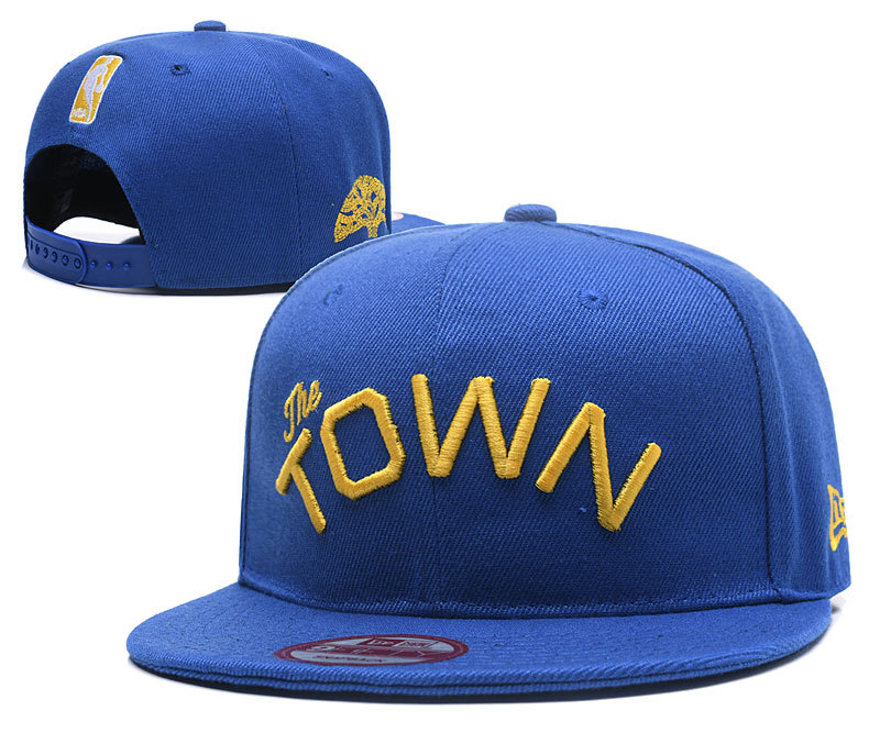 Warriors Team Logo Town Blue Adjustable Hat YD
