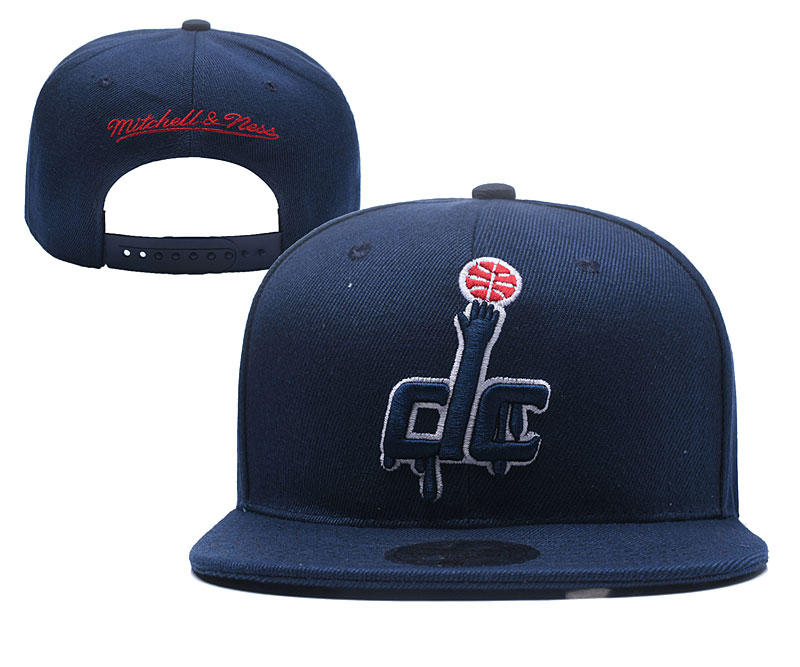 Wizards Team Logo Navy Mitchell & Ness Adjustable Hat YD