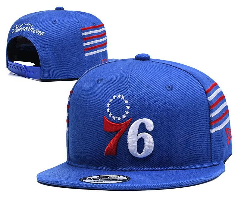 76ers Fresh Logo Blue Adjustable Hat YD