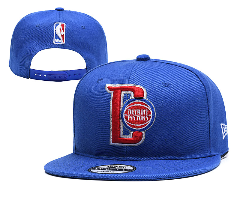 Pistons Team Logo Blue Adjustable Hat YD