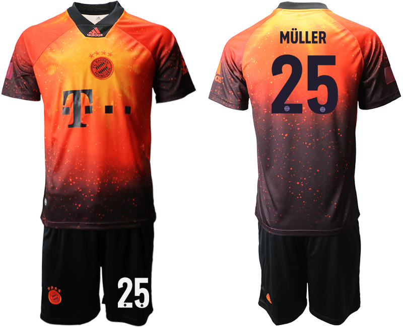 2018-19 Bayern Munich 25 MULLER FIFA Digital Kit Soccer Jersey