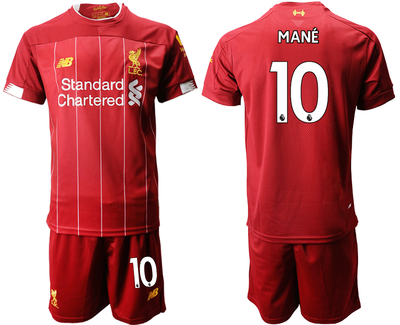 2019-20 Liverpool 10 MANE Home Soccer Jersey