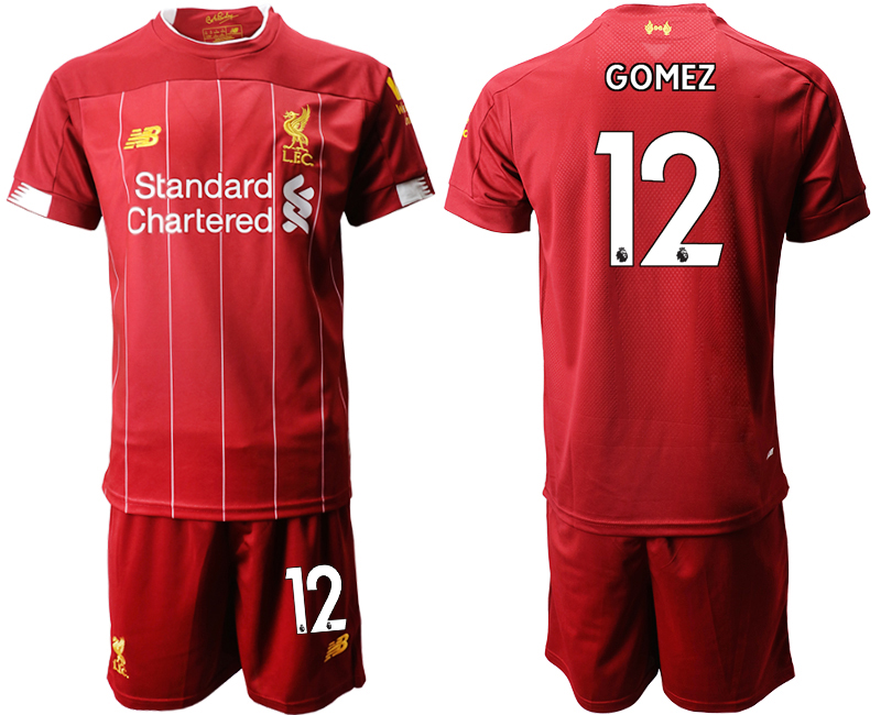 2019-20 Liverpool 12 GOMEZ Home Soccer Jersey
