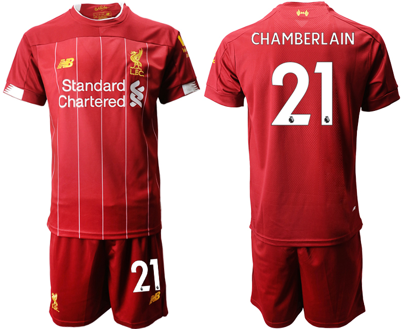 2019-20 Liverpool 21 CHAMBERLANIN Home Soccer Jersey
