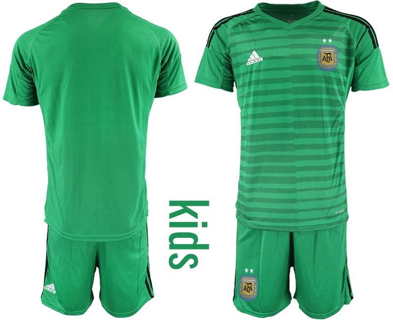 2019-20 Argentina Green Youth Goalkeeper Soccer Jersey