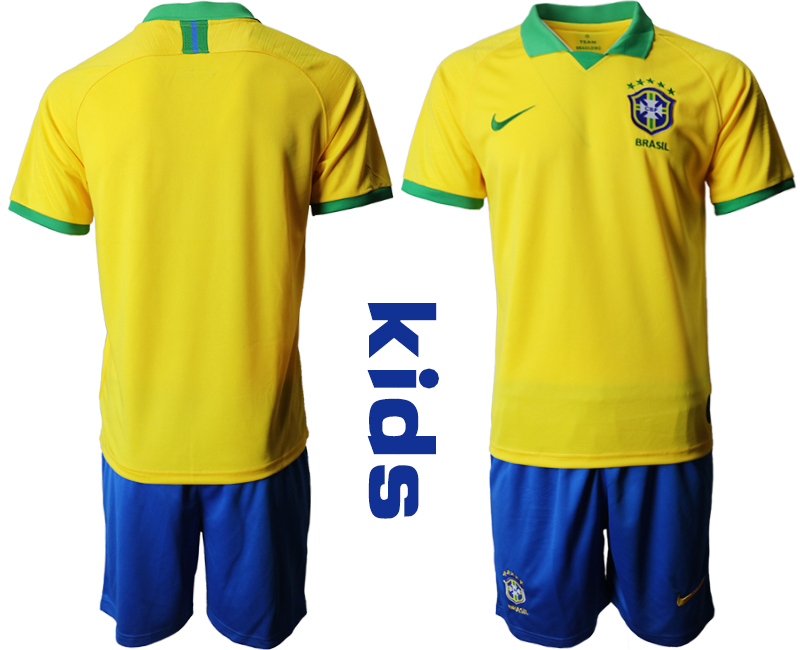 2019-20 Brazil Youth Home Soccer Jersey - Click Image to Close